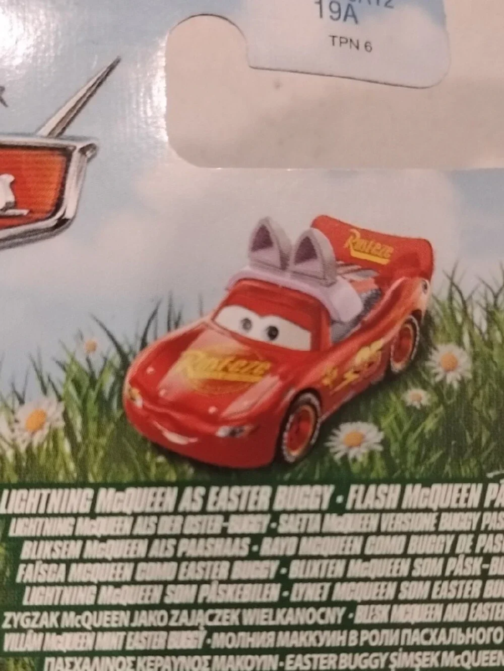 Pixar Cars Lightning McQueen Red Easter Buggy Toy